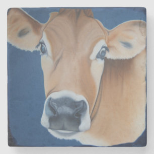 "Caroline Cow Steinuntersetzer