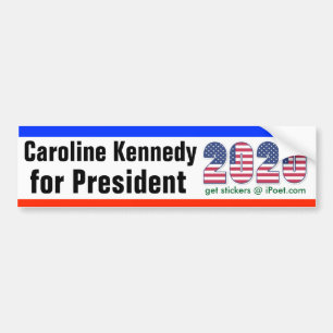 CAROLINE KENNEDY FÜR PRÄSIDENT 2020 Autoaufkleber