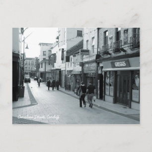 Caroline Street, Cardiff. Postkarte