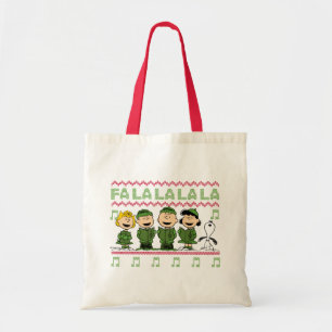 Caroling Christmas Sweater Graphic Tragetasche