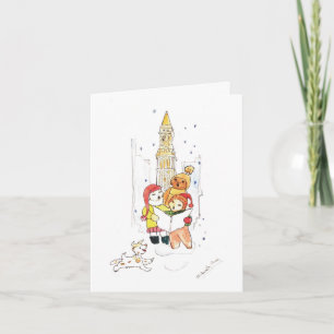 Caroling Holiday Card Karte