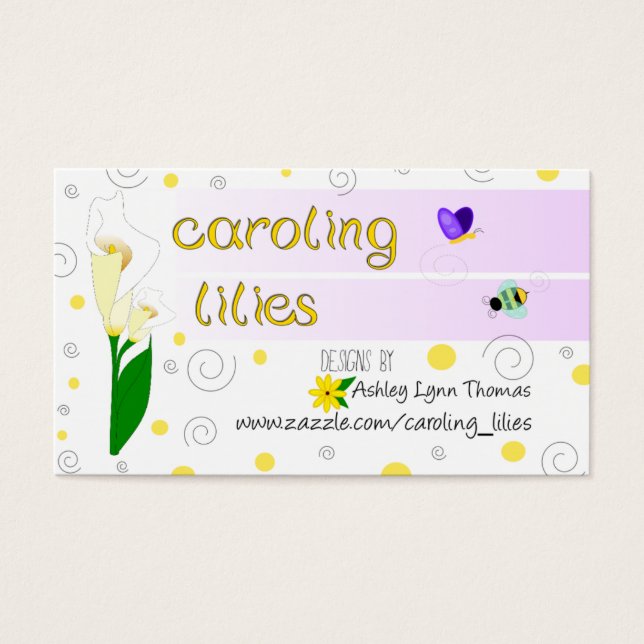 Caroling Lilies Card (Vorderseite)