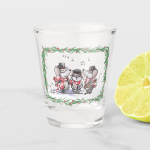 Caroling mit Mic, Mac und Moe Shot Glass Schnapsglas