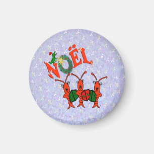 Caroling Panzerkrebse mit Sankt-Alligatormagneten Magnet