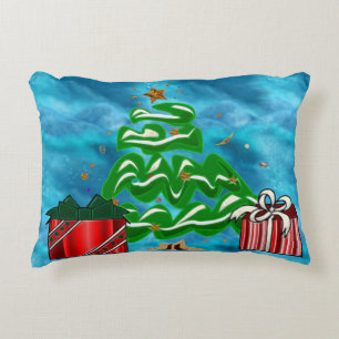 Caroling Snowman Zierkissen