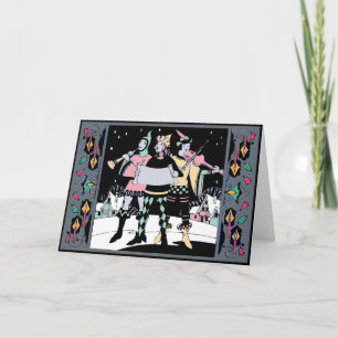 Caroling Trio Colorway One Feiertagskarte