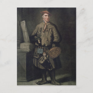 Carolus Linnaeus in seinem Lapplandkleid Postkarte