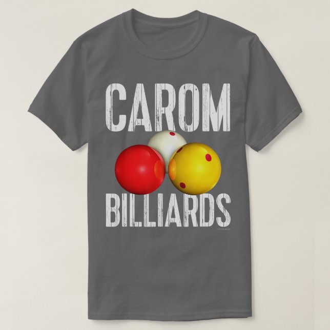 CAROM BILLIARDS Coole Distressed ext T-Shirt (Design vorne)