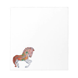 Carousel Animal Quagga Zebra Foto Notes Notizblock