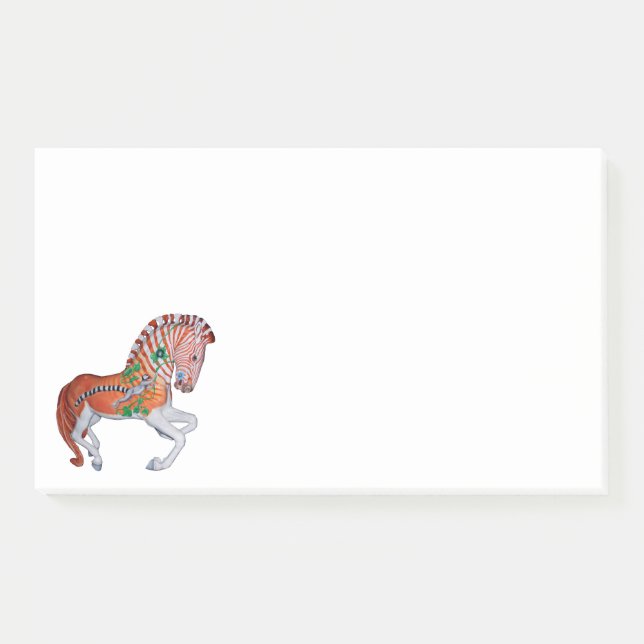 Carousel Animal Quagga Zebra Foto Notes Post-it Klebezettel (Vorderseite)
