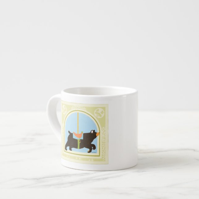 Carousel Bear von June Erica Vess Espressotasse (Vorderseite Links)
