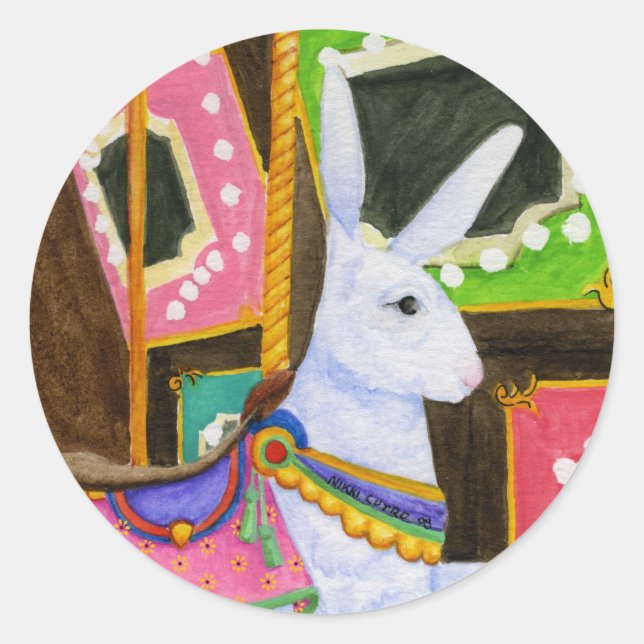 Carousel Bunny Sticker (Vorderseite)
