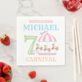 Carousel Circus Karneval Geburtstagsparty Napkins Serviette