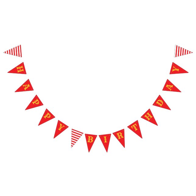 Carousel Circus Karneval Happy Birthday Banner (Alle)