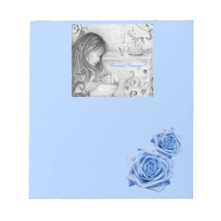 Carousel Dreams Blue Rose Kleine Notepad Notizblock
