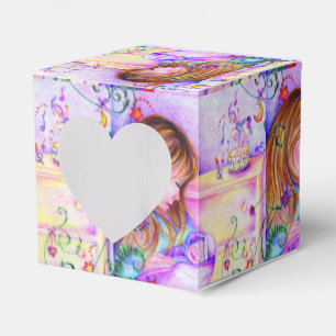 Carousel Dreams Heart Square Baby Fevor Box Geschenkschachtel