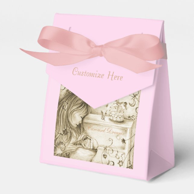 Carousel Dreams Vintag Style Pink Gevor Box Geschenkschachtel (Vorderseite)