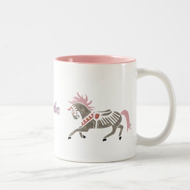 Carousel Dreams Zweifarbige Tasse (Rechts)