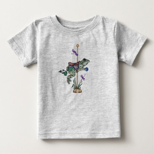 Carousel Frog Baby T-shirt (Vorderseite)