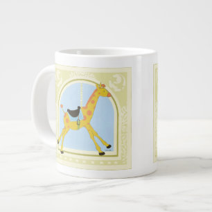 Carousel Giraffe von June Erica Vess Jumbo-Tasse