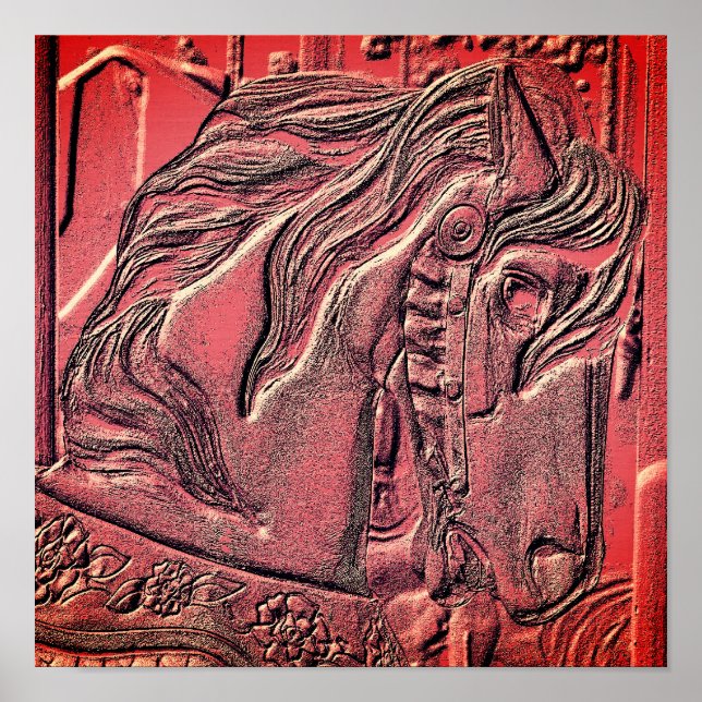 Carousel Horse Art Poster (Vorne)