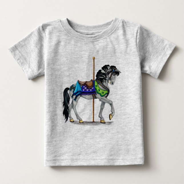 Carousel Horse Baby T-shirt (Vorderseite)