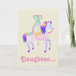 Carousel Horse Birthday card Karte