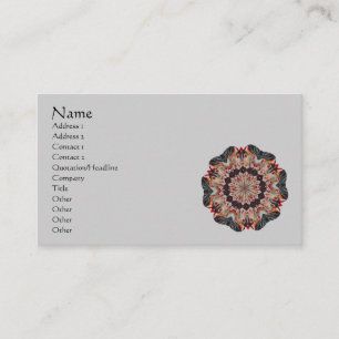 Carousel Horse Kaleidoscope Business Card Visitenkarte