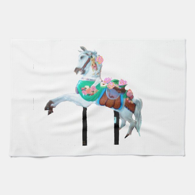 "CAROUSEL HORSE KITCHEN TOWEL" GESCHIRRTUCH (Horizontal)
