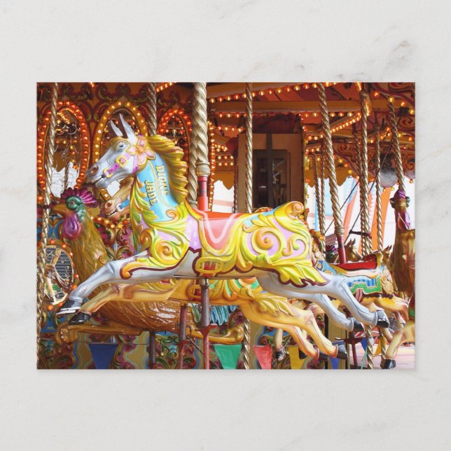 Carousel Horse Postkarte (Vorderseite)