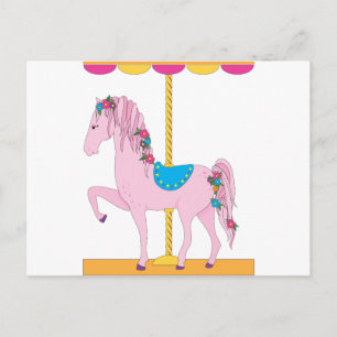 Carousel Horse Postkarte