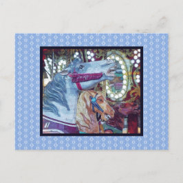 Carousel Horse Race Postkarte