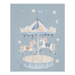 Carousel Kinderzimmer Wall Art, Niedliche Kinderzi Poster