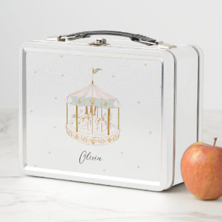 Carousel Lunch Box, elegant und lustig Metall Brotdose