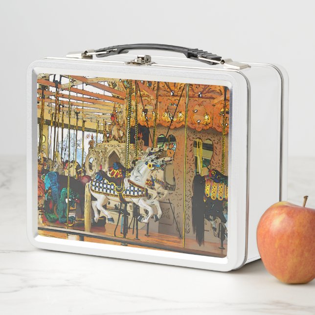 Carousel Magic - Merry-go-Round Metall Brotdose (Beispiel)