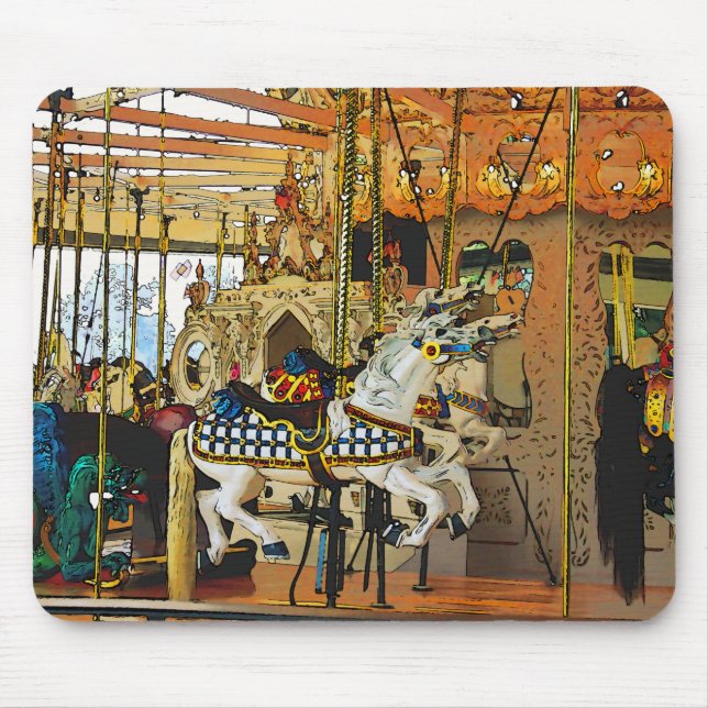 Carousel Magic - Merry-go-Round Mousepad (Vorne)