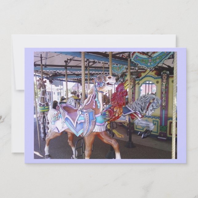 CAROUSEL-PARTY EINLADUNG (Vorderseite)