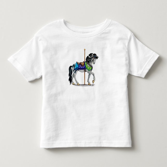Carousel Pferd Kleinkind T - Shirt (Vorderseite)