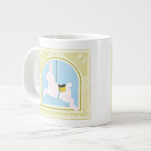 Carousel Rabbit von June Erica Vess Jumbo-Tasse
