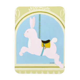 Carousel Rabbit von June Erica Vess Magnet