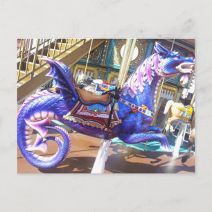 Carousel-Seepferd Postkarte