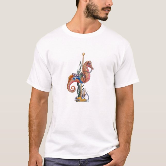 Carousel-Seepferd T-Shirt (Vorderseite)