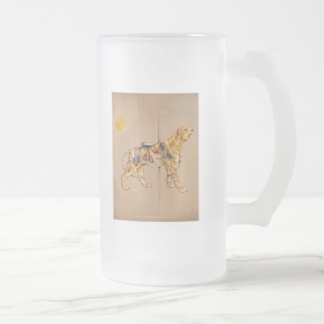 Carousel Tiger Mattiert Cup Mattglas Bierglas (Rechts)