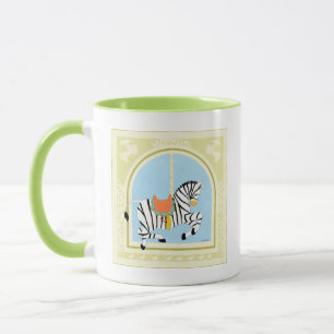 Carousel Zebra von June Erica Vess Tasse