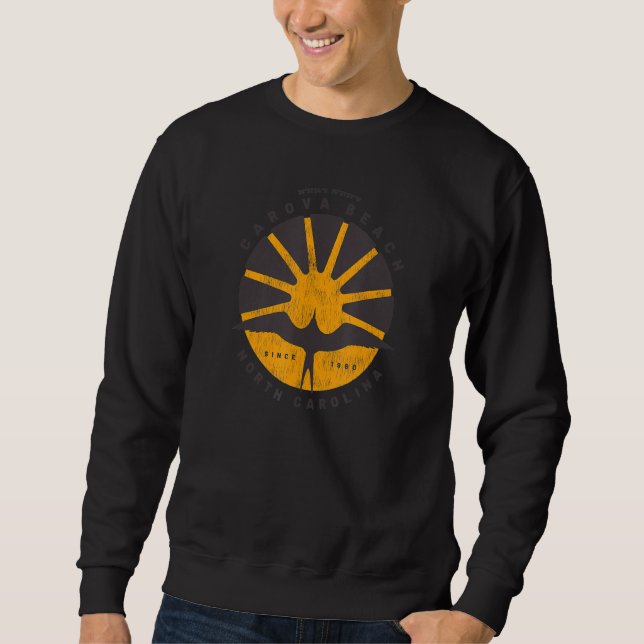 Carova Beach  NC Summertime Vacationing Sunrise Se Sweatshirt (Vorderseite)