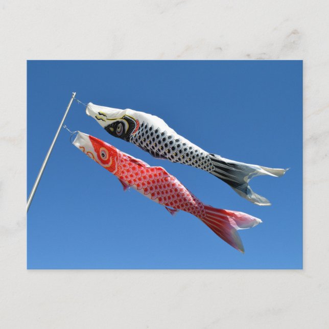 Carp Streamers (Koinobori): Tokio, Japan Postkarte (Vorderseite)