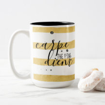 Carpe das f'ing Diem Goldstreifen-Muster