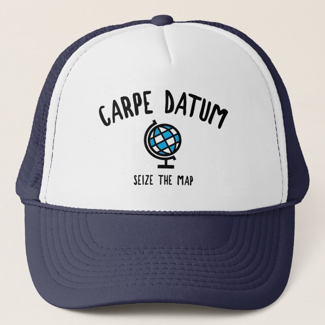 Carpe Datum Seize der Karte Truckerkappe (Vorderseite)
