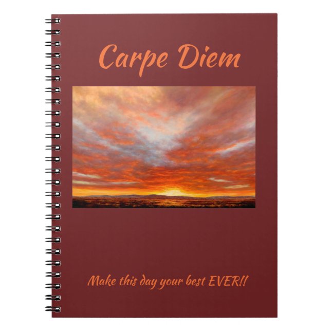 Carpe Diem 80 Seite Notizbuch Notizblock (Vorderseite)