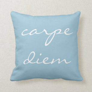 "carpe diem" Accent Throw Pillow Kissen